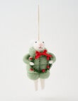Christmas Shop Mouse With Wreath product photo