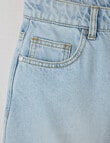 Switch Riley Bow Pocket Denim Mini Skirt, Byron Blue product photo View 03 S