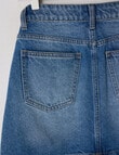 Switch Riley Denim Mini Skirt, Washed Blue product photo View 02 S