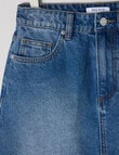 Switch Riley Denim Mini Skirt, Washed Blue product photo View 03 S
