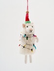 Christmas Shop Wool Ornament, Sheep With Light Bulbs product photo