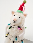 Christmas Shop Wool Ornament, Sheep With Light Bulbs product photo View 02 S