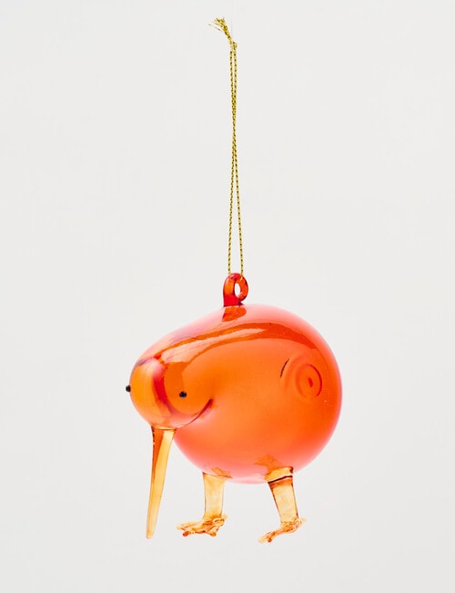 Christmas Shop Glass Ornament, Kiwi product photo View 02 L