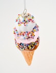 Christmas Shop Glass Ornament, Ice Cream Cone product photo View 02 S