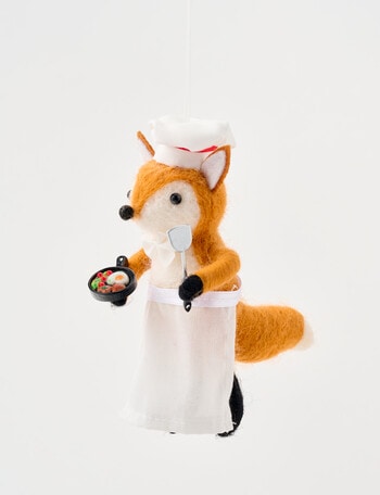Christmas Shop Ornament, Fox Chef product photo