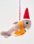 Christmas Shop Ornament, Grey Reef Shark product photo View 02 S
