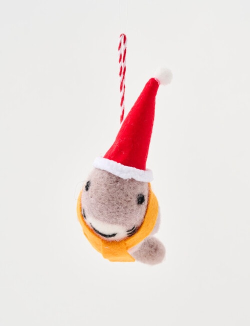 Christmas Shop Ornament, Grey Reef Shark product photo View 03 L