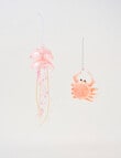 Christmas Shop Glass Ornament, Crab product photo View 04 S