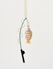 Christmas Shop Ornament, Fishing Rod product photo
