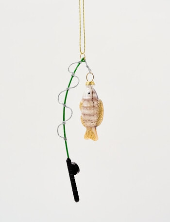 Christmas Shop Ornament, Fishing Rod product photo
