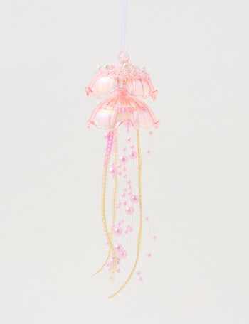 Christmas Shop Glass Ornament, Jellyfish product photo