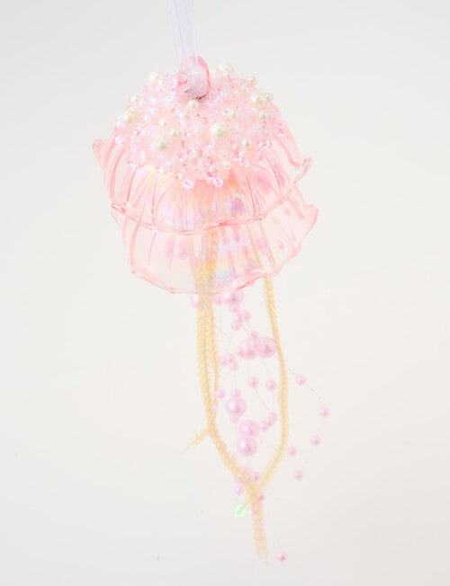 Christmas Shop Glass Ornament, Jellyfish product photo View 02 L