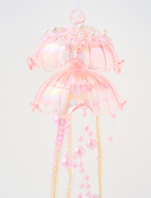 Christmas Shop Glass Ornament, Jellyfish product photo View 03 L