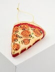 Christmas Shop Glass Ornament, Pizza Slice product photo View 05 S