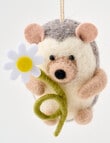 Christmas Shop Felt Ornament, Hedgehog product photo View 02 S