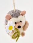 Christmas Shop Felt Ornament, Hedgehog product photo View 03 S