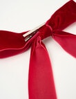 Christmas Shop Velvet Ribbon Bow Clip, Ruby product photo View 03 S