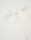 Christmas Shop Velvet Ribbon Bow Clip, Snow product photo View 02 S