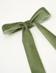 Christmas Shop Velvet Ribbon Bow Clip, Forest product photo View 02 S