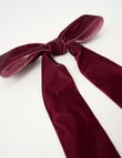 Christmas Shop Large Velvet Bow Clip, Berry product photo View 02 S