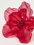 Christmas Shop Sheer Peony Clip, Ruby product photo View 02 S