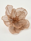 Christmas Shop Sheer Peony Clip, Gold Tone product photo