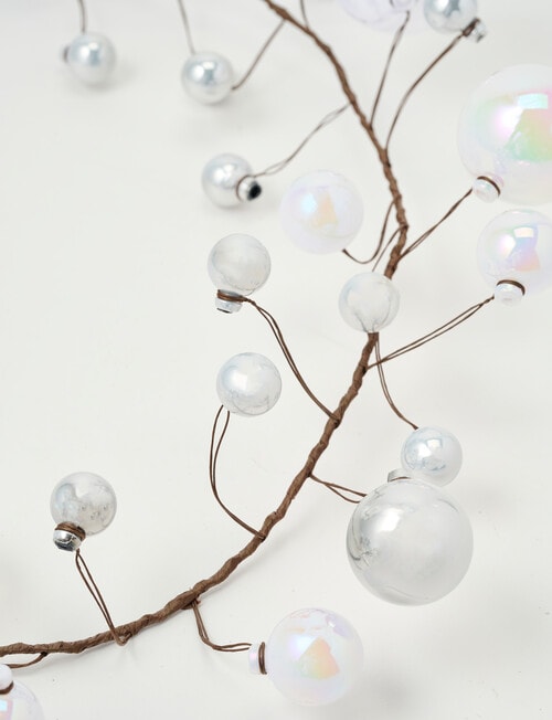 Christmas Shop Bauble Garland, Snow product photo View 03 L
