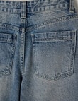 Switch Remi Star Baggy Denim Jort, Washed Blue product photo View 02 S