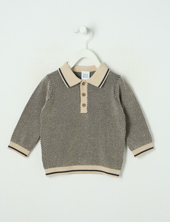 Teeny Weeny All Dressed Up Long Sleeve Knit Polo product photo