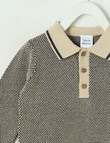Teeny Weeny All Dressed Up Long Sleeve Knit Polo product photo View 02 S