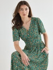 Whistle Ditsy Floral Tea Dress, Blue Lagoon product photo