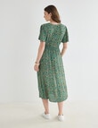 Whistle Ditsy Floral Tea Dress, Blue Lagoon product photo View 02 S