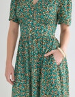 Whistle Ditsy Floral Tea Dress, Blue Lagoon product photo View 05 S
