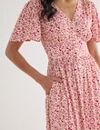 Whistle Vintage Floral Tea Dress, l Shorter Length, Pink product photo View 05 S