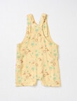 Little Bundle Lions Roar Shortall, Tee, & Bucket Hat Set, 3-Piece, Yellow & Green product photo View 04 S
