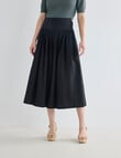 Whistle Basque Waist Skirt, Black product photo
