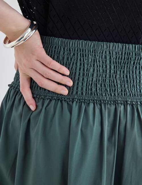 Whistle Basque Waist Skirt, Seafoam product photo View 05 L