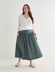 Whistle Basque Waist Skirt, Seafoam product photo View 12 S