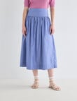 Whistle Basque Waist Skirt Stripe, Blue Stripe product photo