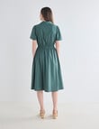 Whistle Short Sleeve Shirt Dress, Seafoam product photo View 02 S