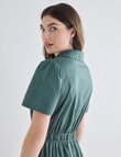 Whistle Short Sleeve Shirt Dress, Seafoam product photo View 06 S