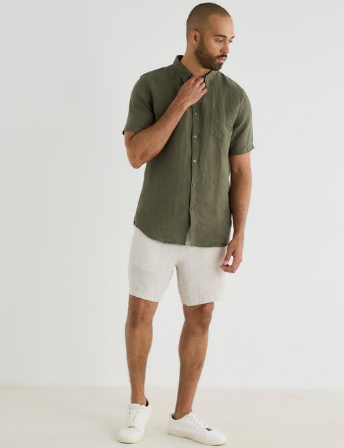 Gasoline Linen Shorts product photo View 03 L