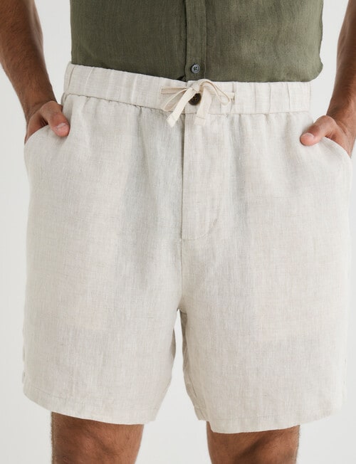 Gasoline Linen Shorts product photo View 04 L