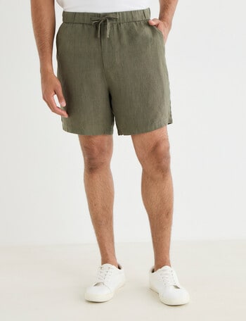 Gasoline Linen Shorts product photo