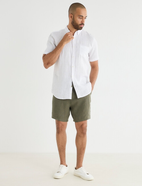 Gasoline Linen Shorts product photo View 03 L