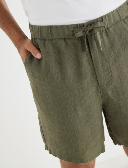 Gasoline Linen Shorts product photo View 04 L