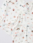 Little Bundle Farm Yard Bodysuit Set, 4-Piece, White product photo View 02 S