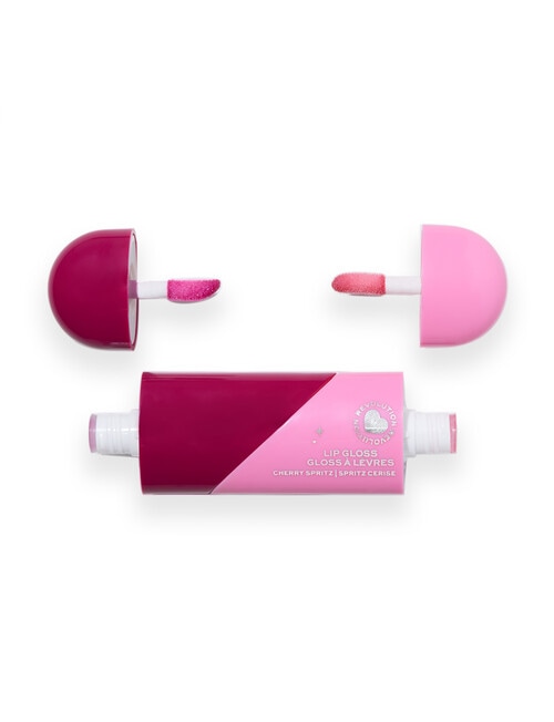 Revolution I Heart Midnight Cherry Twist Duo Lip Oil & Shimmer Gloss product photo View 03 L