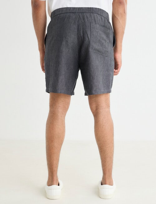 Gasoline Linen Shorts product photo View 02 L