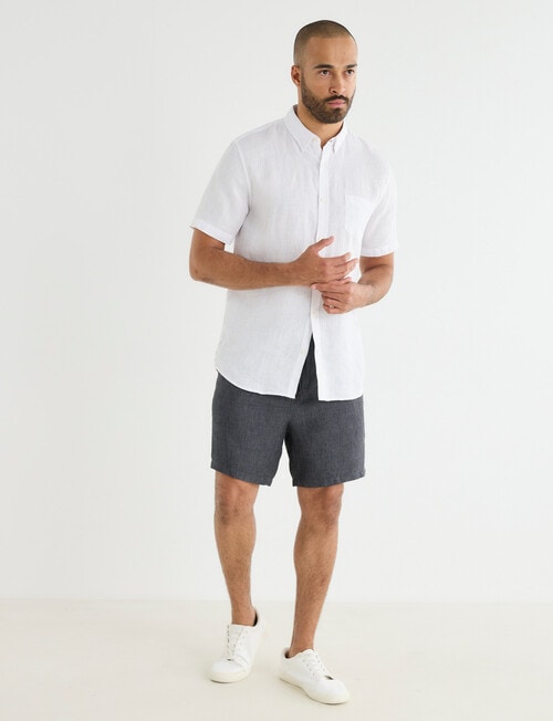 Gasoline Linen Shorts product photo View 03 L